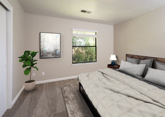 Walnut Woods | Bedroom with window
