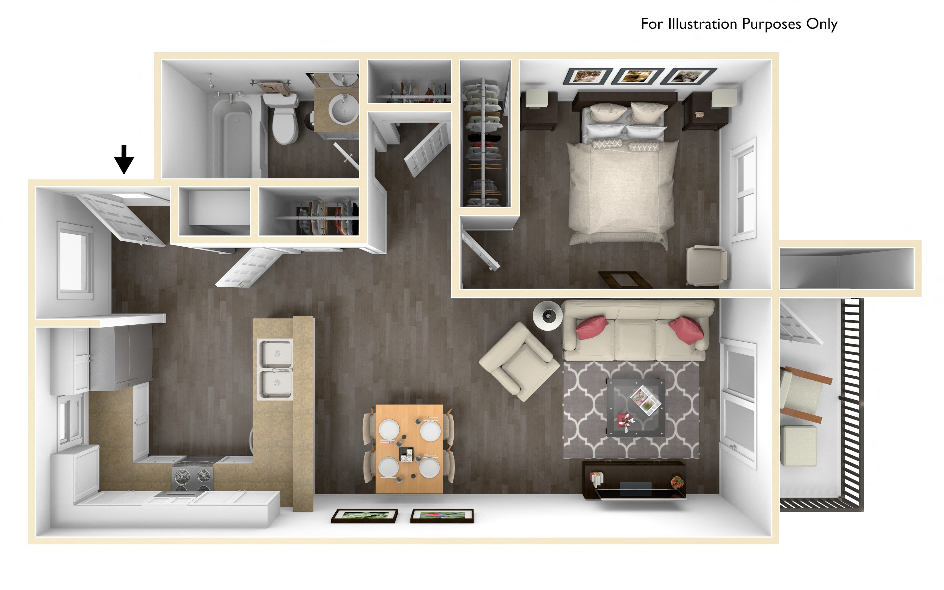 AMERICANA APARTMENTS | 1x1 