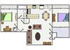 Two bedroom Floor Plan l Sundance Apartments in Vallejo CA