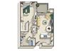 One bedroom floor plan