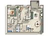 One bedroom floor plan