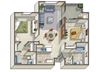 Two bedroom floor plan