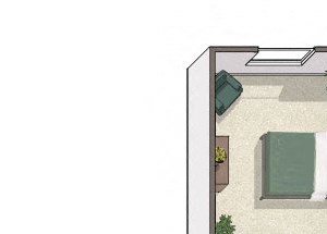One Bedroom floor plan Apartments in Dublin CA l Oak Grove Apartments