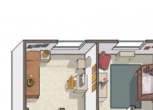 Three Bedroom floor plan Apartments in Dublin CA l Oak Grove Apartments