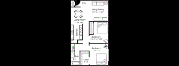 Two bedroom floor plan apartments for rent in Roseville CA