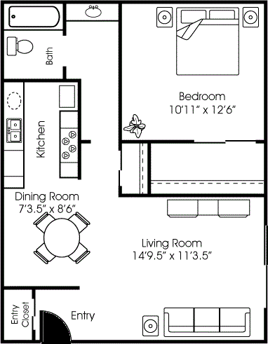 Two bedroom Apartments he Overlook Apartments l Auburn, CA Apartments