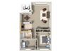 two bedroom floor plan l Las Ventanas Apartments in Pleasanton CA