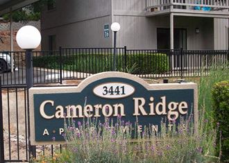 Community sign l Apartments in Cameron Park l Cameron Ridge 