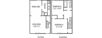 2 Bedroom 1 Bath (Southgate)