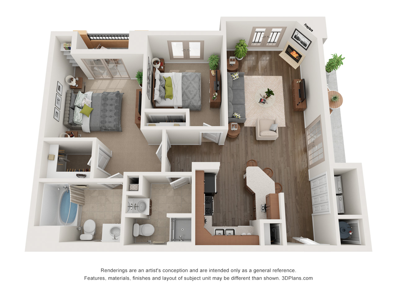 Two Bedroom Two Bath A - Phase 1