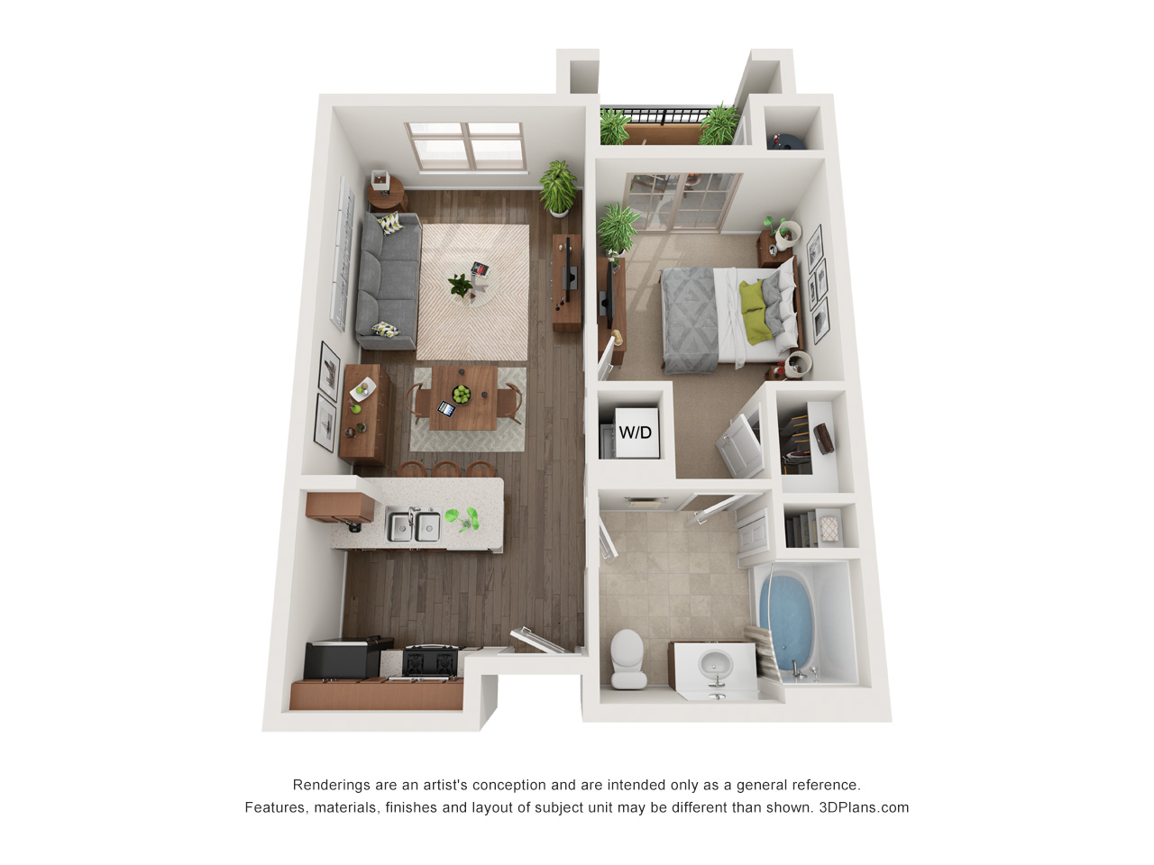 One Bedroom A - Phase 1