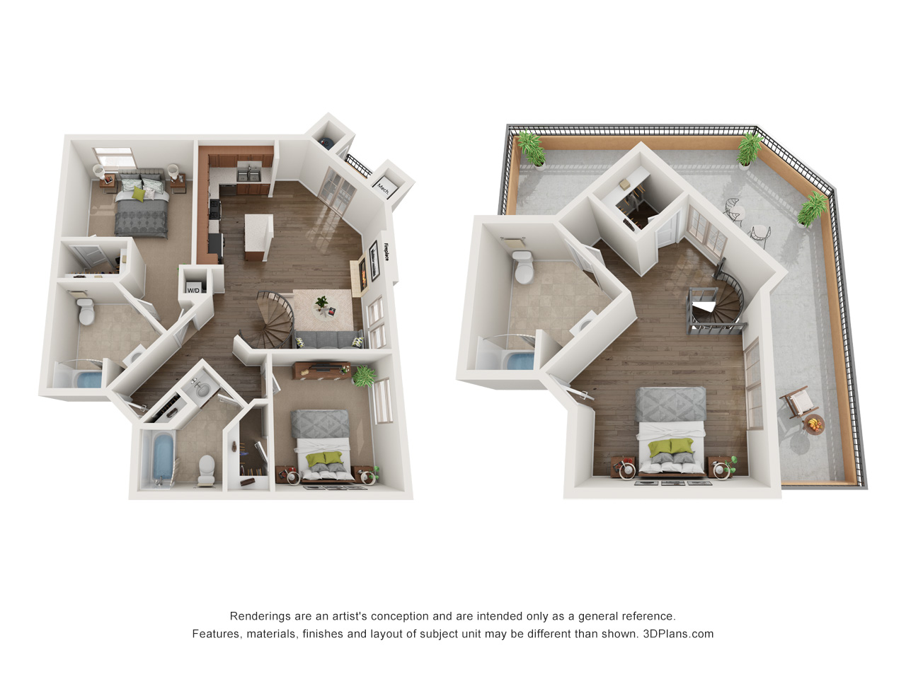 Two Bedroom Loft - Phase 1