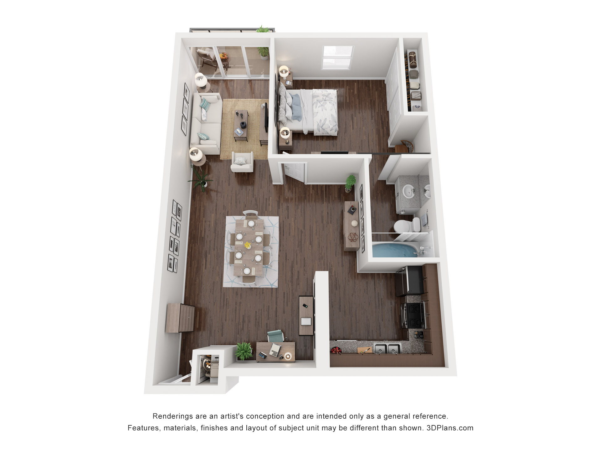 One Bedroom D