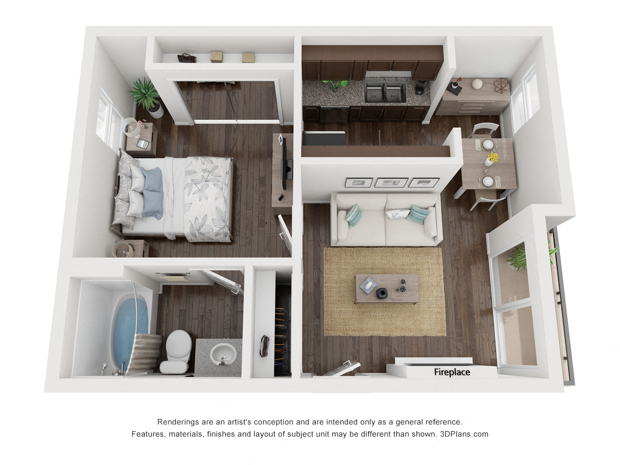 One Bedroom C