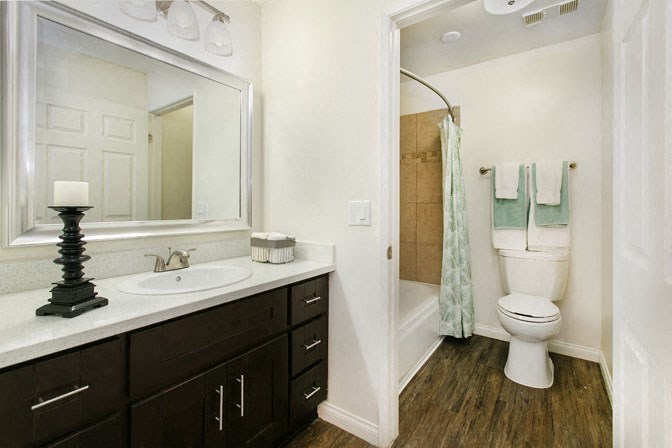 a bathroom with a sink toilet and a mirror
