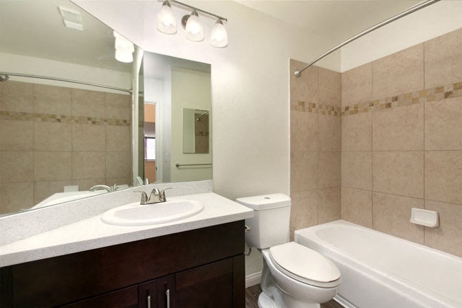 a bathroom with a sink toilet and a mirror
