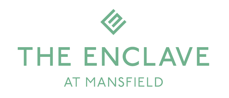 The image is a logo for "The Enclave at Mansfield".