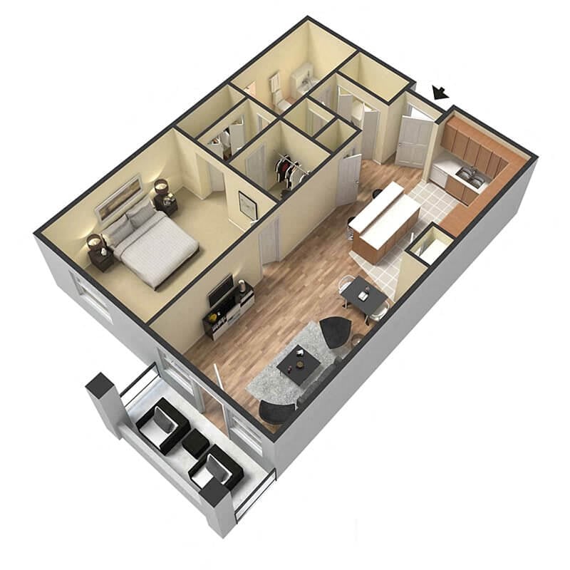 View Our 1 & 2 Bedroom Apartment Floor Plans Homestead