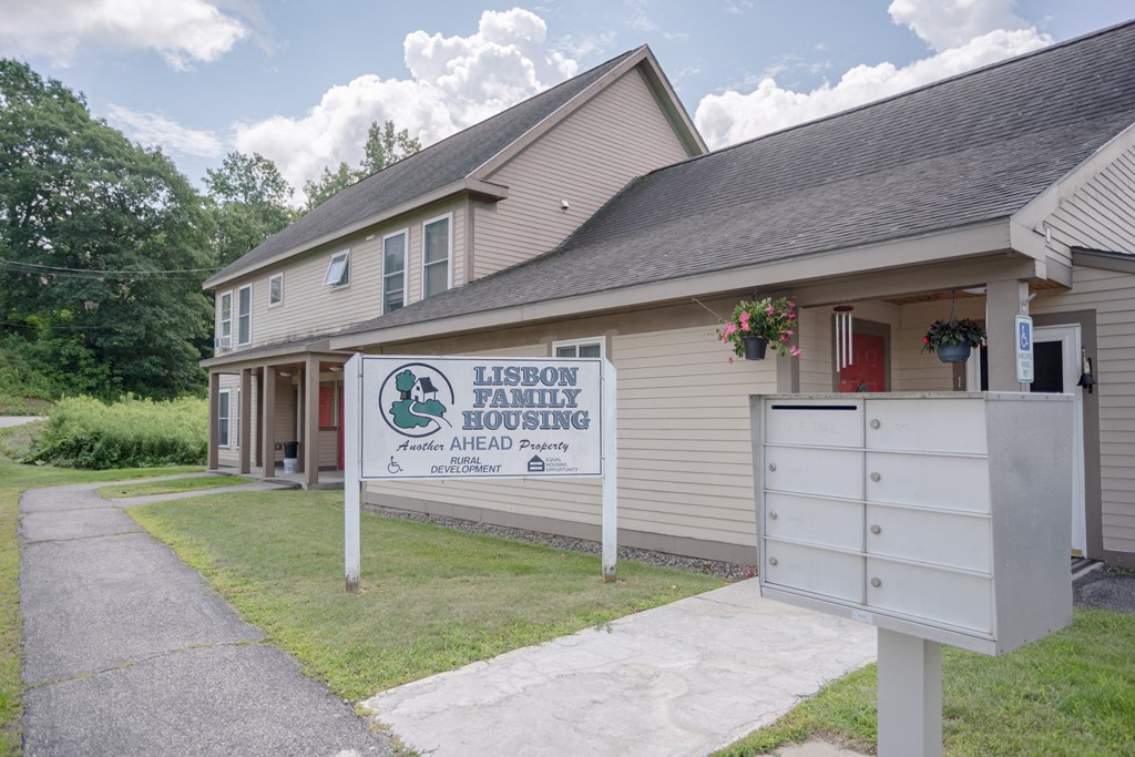 a building with a sign for the family resource center