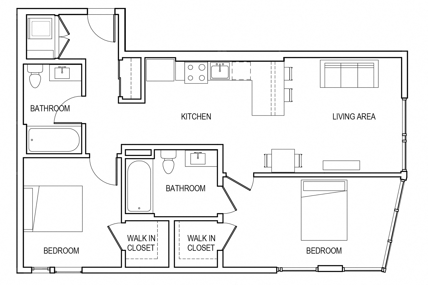 2 Bedroom 2 Bath A2