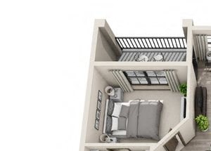 The Williamson 3D The Williamson 3D. 2 bedroom apartment. Kitchen with island open to living/dining rooms. 2 full bathrooms. Walk-in closets. Patio/balcony.