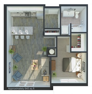 310 East Third Street 1-3 Beds Apartment, Townhouse, Affordable for Rent - Photo Gallery 5