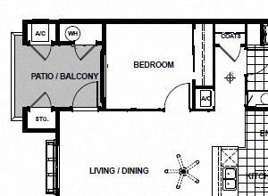 1 Bedroom 1 Bathroom Floor Plan 1 Bedroom 1 Bathroom Floor Plan