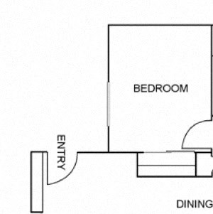 1 Bedroom 1 Bathroom Floor Plan 1 Bedroom 1 Bathroom Floor Plan