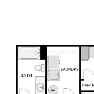 2 Bed 2 Bath Split