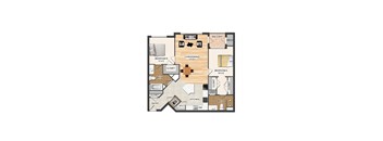 2 BR 2 BA