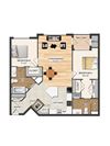 2 BR 2 BA