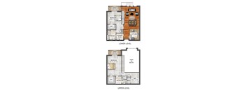 2BR 2.5BA TH