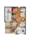 2BR 2BA Flat