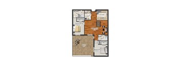 2BR 2.5BA Flat