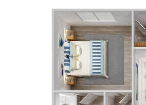B3 Floorplan for South Beach Apartments in Las Vegas, NV