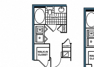 A1 Floorplan at Heritage on the Merrimack Apartments in Bedford NH