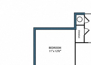 B1 Floorplan at Heritage on the Merrimack Apartments in Bedford NH