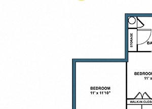 B2 Floorplan at Heritage on the Merrimack Apartments in Bedford NH