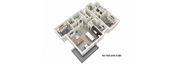 Unit Map at One Deerfield Apartments, Mason