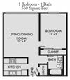 1 Bedroom 1 Bath