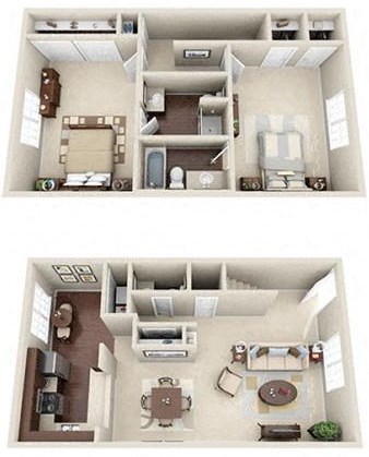 2-Bedroom floor plan