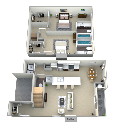 2-Bedroom floor plan