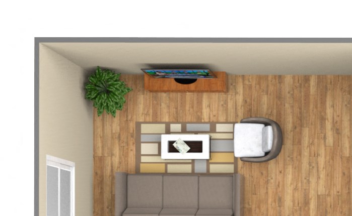 1-Bedroom floor plan