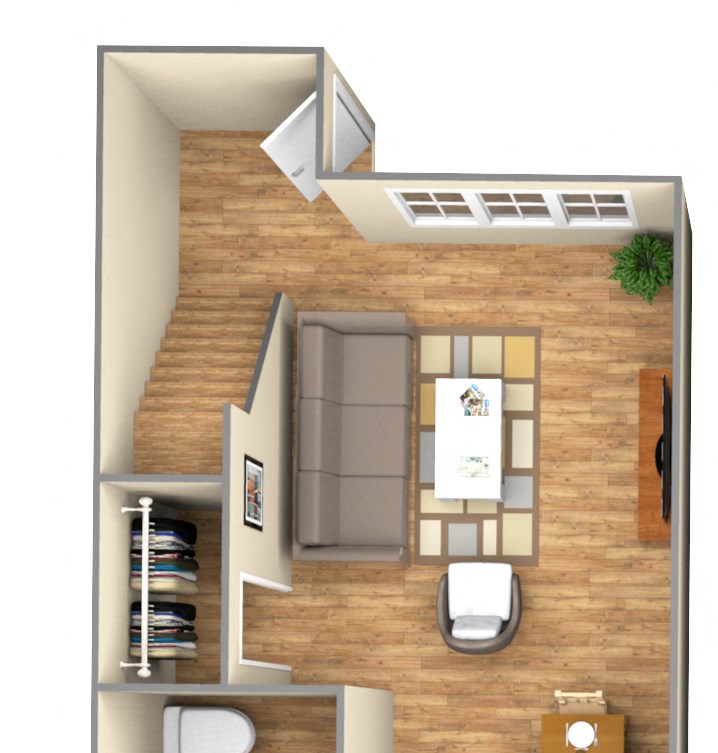 2-Bedroom floor plan