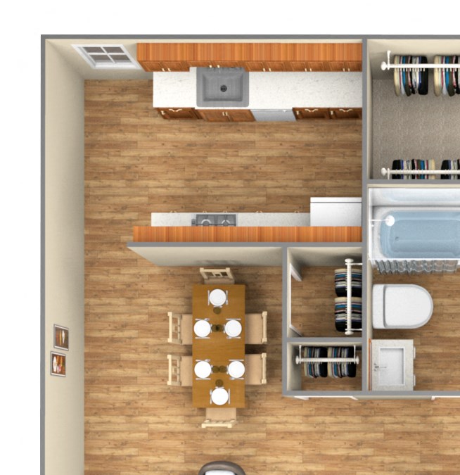2-Bedroom floor plan