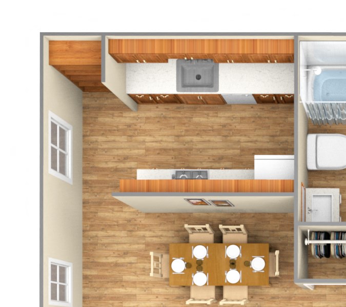 2-Bedroom floor plan