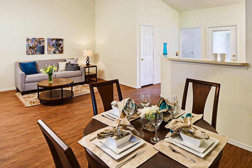 Dining room with table and chairs
