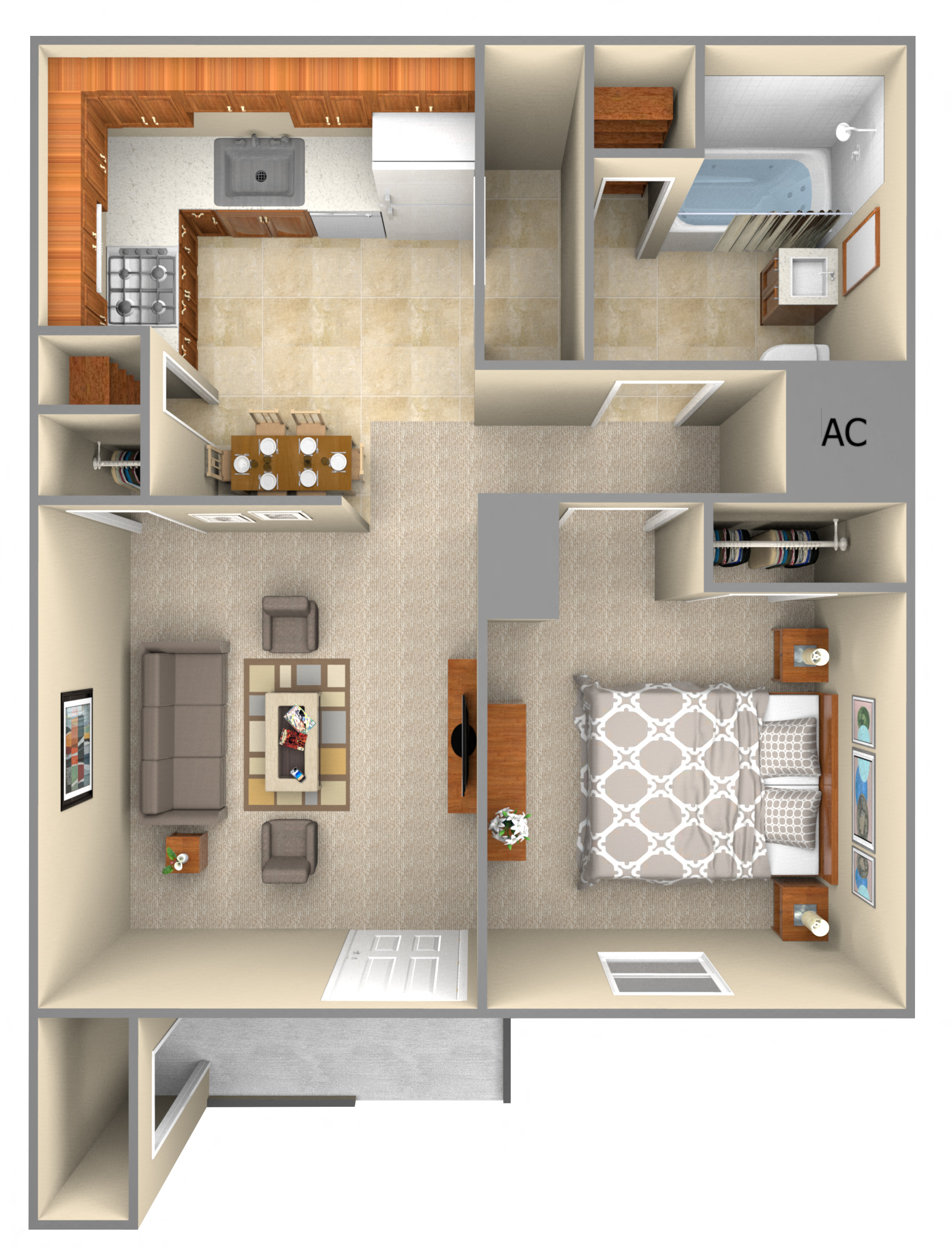 1516 Marsailes Drive 1-2 Beds Apartment for Rent - Photo Gallery 4