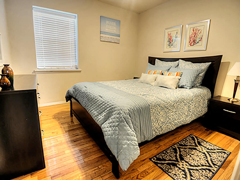Furnished bedroom Furnished bedroom at Waters Mark Apartment Homes, Gulfport