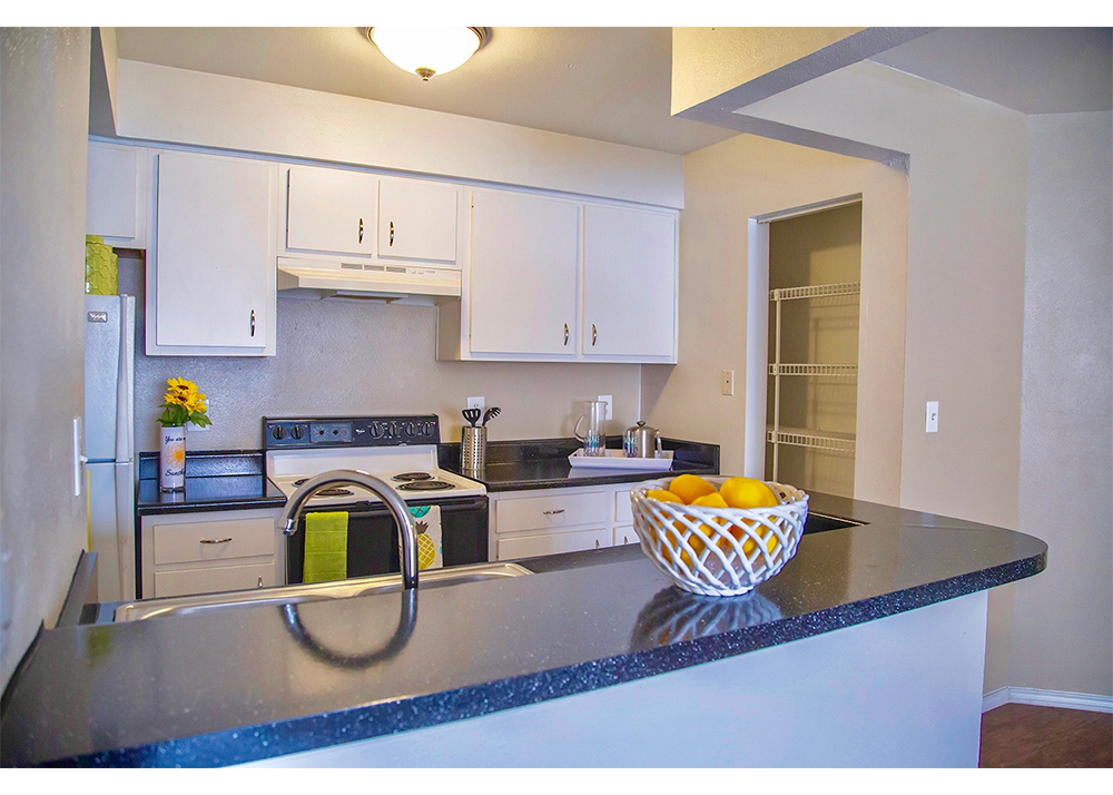 Kitchen and breakfast bar